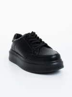 Pantofi sport barbati negri din piele ecologica Asante