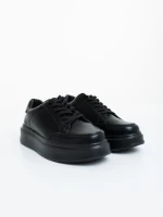 Pantofi sport barbati negri din piele ecologica Asante