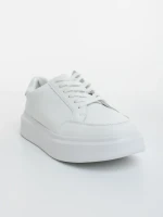 Pantofi sport barbati albi din piele ecologica Asante