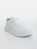 Pantofi sport barbati albi din piele ecologica Kreed