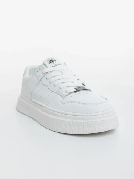 Pantofi sport barbati albi din piele ecologica Cedrik