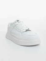 Pantofi sport barbati albi din piele ecologica Cedrik