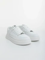 Pantofi sport barbati albi din piele ecologica Cedrik