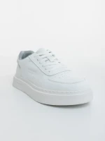 Pantofi sport barbati albi din piele ecologica Casper