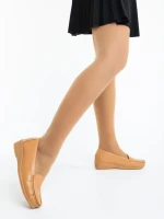 Mocasini dama camel din piele ecologica Belora