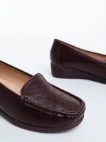 Mocasini dama grena din piele ecologica Belora