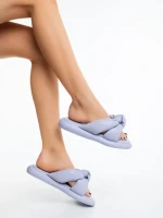 Papuci dama mov din piele ecologica Sarada