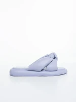 Papuci dama mov din piele ecologica Sarada