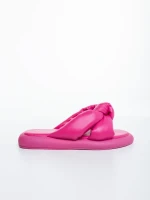 Papuci dama roz din piele ecologica Sarada