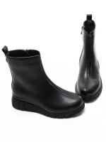 Ghete Dama din piele naturala E90523-1 BLACK | ADVANCER