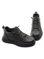 Ghete Barbati din piele naturala E90001 GREY | ADVANCER