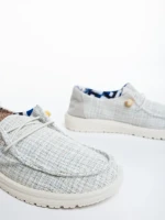 Pantofi casual dama bej deschis din material textil Manara