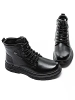 Ghete Barbati din piele naturala WM2630 BLACK | ADVANCER