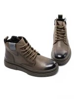 Ghete Barbati din piele naturala WM8906 GREY | ADVANCER