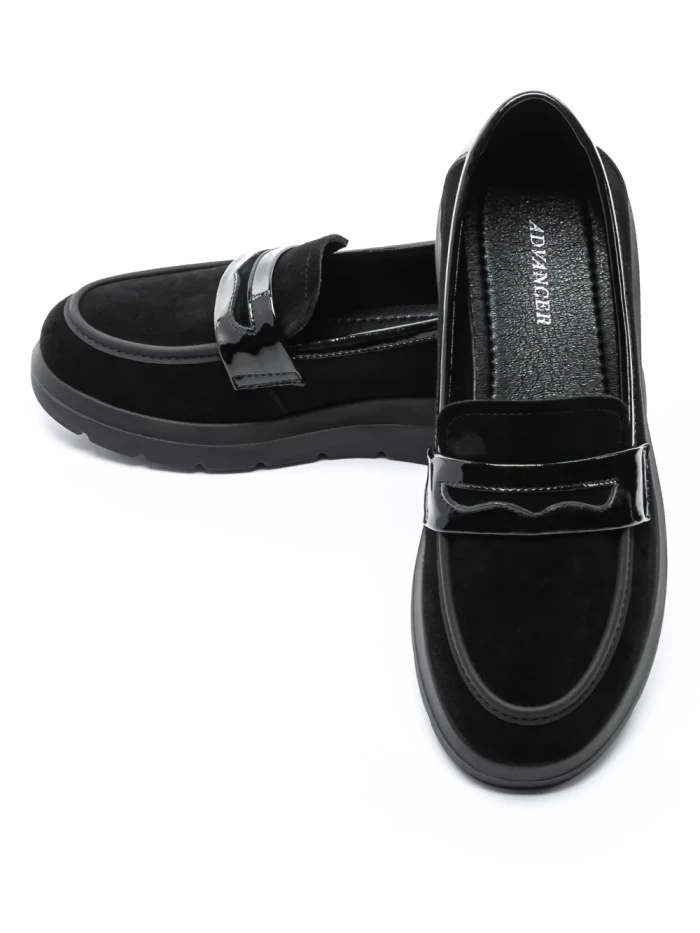 Pantofi Casual Dama din piele naturala 5272T03 BLACK | ADVANCER