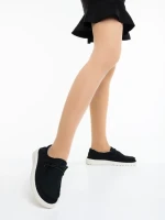 Pantofi casual dama negri din material textil Mirada