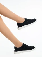 Pantofi casual dama negri din material textil Mirada