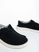 Pantofi casual dama negri din material textil Mirada