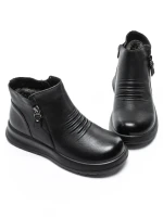 Ghete Dama din piele naturala M852 BLACK | ADVANCER