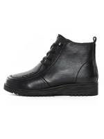 Ghete Dama din piele naturala 3908 BLACK | ADVANCER