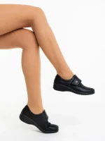 Pantofi casual dama negri din piele ecologica Cozeta