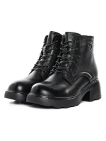 Ghete Dama din piele naturala 5008 BLACK | ADVANCER