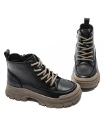 Ghete Dama din piele naturala 6575-8 BLACK | ADVANCER