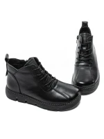 Ghete Dama din piele naturala 5512 BLACK | ADVANCER