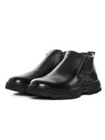 Ghete Barbati din piele naturala 8157R BLACK | ADVANCER