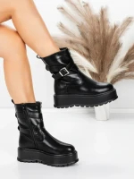 Ghete Dama cu Platforma 5W83 BLACK | MEI