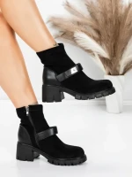 Ghete Dama cu Platforma 57WL8 BLACK | MEI