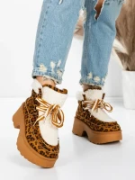 Ghete Dama cu Platforma 5GB3 LEOPARD PRINT | MEI