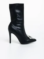 Botine dama negre din piele ecologica Corissa