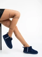 Cizme dama negre din material textil Aloani