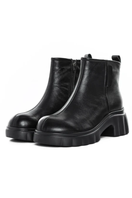 Ghete Dama din piele naturala 82620 BLACK | ADVANCER