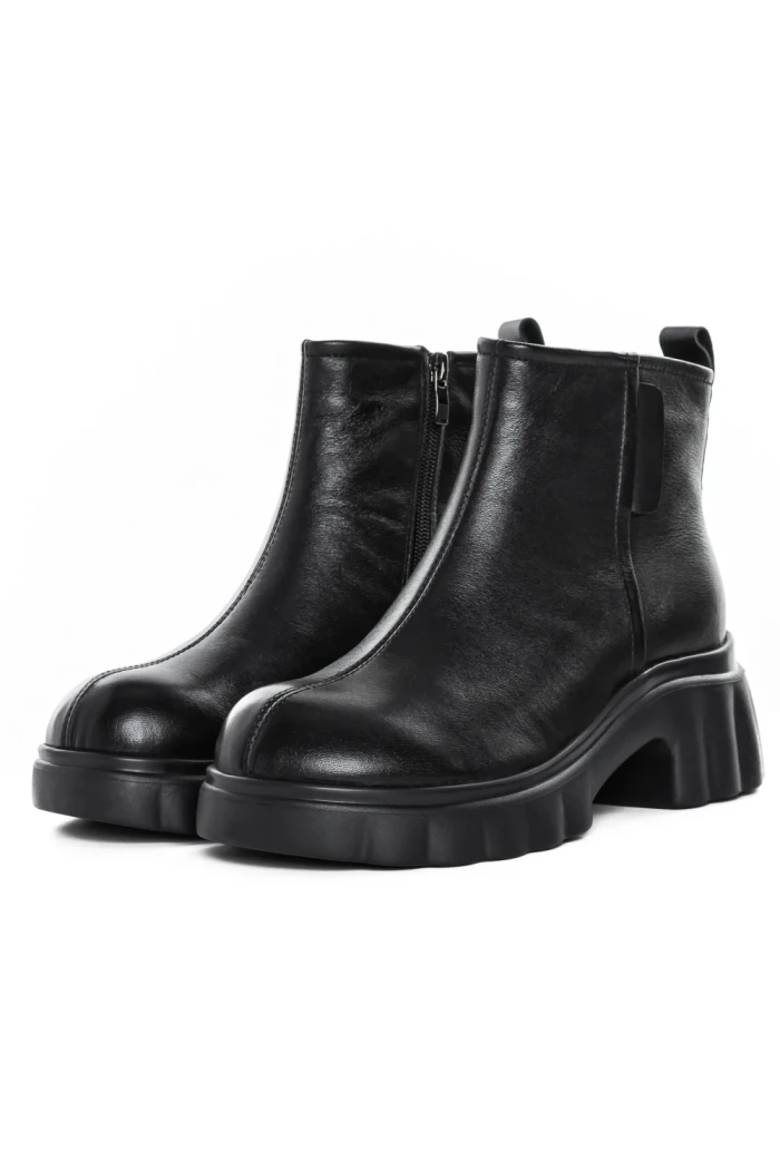 Ghete Dama din piele naturala 82620 BLACK | ADVANCER