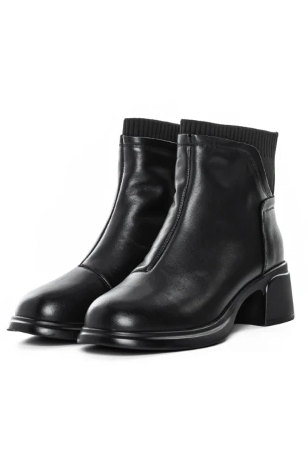 Ghete Dama din piele naturala 6631-2 BLACK | ADVANCER