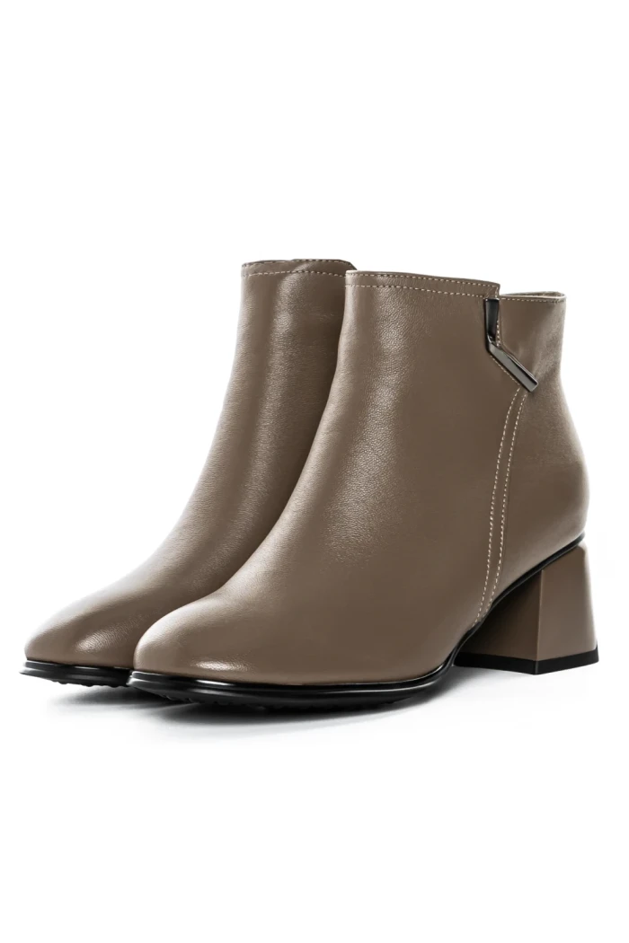 Ghete Dama din piele naturala 2239-50 KHAKI | ADVANCER