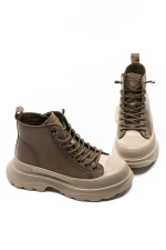 Ghete Dama din piele naturala 66081 KHAKI | ADVANCER