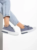 Tenisi dama albastri din material textil Nathana