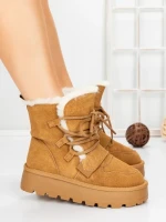 Ghete Dama din piele naturala 5W96 YELLOW | PANTOFUL