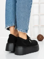 Ghete Dama cu Platforma 58WL18 BLACK | MEI