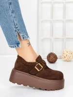Ghete Dama cu Platforma 58WL18 BROWN | MEI