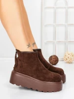 Ghete Dama cu Platforma 58WL19 BROWN | MEI