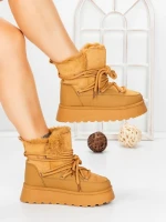 Ghete Dama cu Platforma 5GB9 YELLOW | MEI