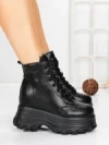 Ghete Dama cu Platforma 58WL30 BLACK | MEI