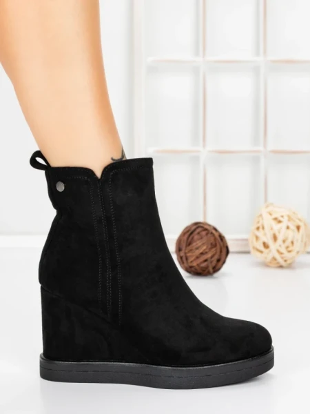 Ghete Dama cu Platforma 5AH51 BLACK | MEI