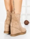 Ghete Dama cu Platforma 5AH51 DARK BEIGE | MEI
