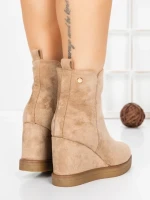 Ghete Dama cu Platforma 5AH51 DARK BEIGE | MEI