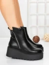 Ghete Dama cu Platforma 5AH56 BLACK | MEI